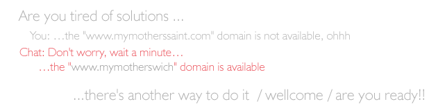Advertising banner for booking domains on LMVweb 